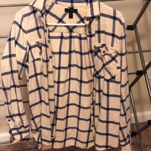J.crew windowpane flannel